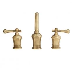 Glacier Bay Verdanza 8 in. Widespread 2-Handle High-Arc Bathroom Faucet in Antique Brass -Bathroom Faucets Store antique brass glacier bay widespread bathroom faucets hd67389w 8024h 40 1000