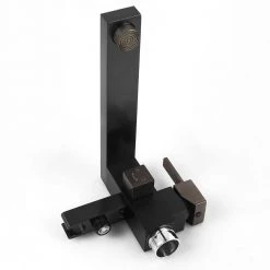 AKDY 1-Handle Freestanding Floor Mount Roman Tub Faucet Bathtub Filler with Hand Shower in Matte Black -Bathroom Faucets Store black akdy claw foot tub faucets tf0051 66 1000