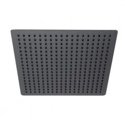 ALFI BRAND 1-Spray Patterns with 1.8 GPM 16 in. Ceiling Mount Rain Fixed Shower Head in Black Matte -Bathroom Faucets Store black matte alfi brand fixed shower heads rain16s bm 1f 1000