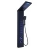 ELLO&ALLO 51 in. 40-Jet Shower Tower Panel System with LED Rainfall Waterfall Shower Head and LED Body Jets in Black
