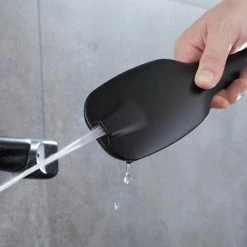 UKISHIRO Double Handle 2-Spray of Rain Shower Faucet with Rectangle Shower Head in Black -Bathroom Faucets Store black ukishiro shower faucets jk00jn211111001 fa 1000