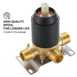 Zalerock 2 IN 1 Single-Handle 5-Spray Shower Faucet with 4.7 in. Wall Mount Dual Shower Heads in Matte Black (Valve Included) -Bathroom Faucets Store black zalerock shower faucets ksa113 76 1000