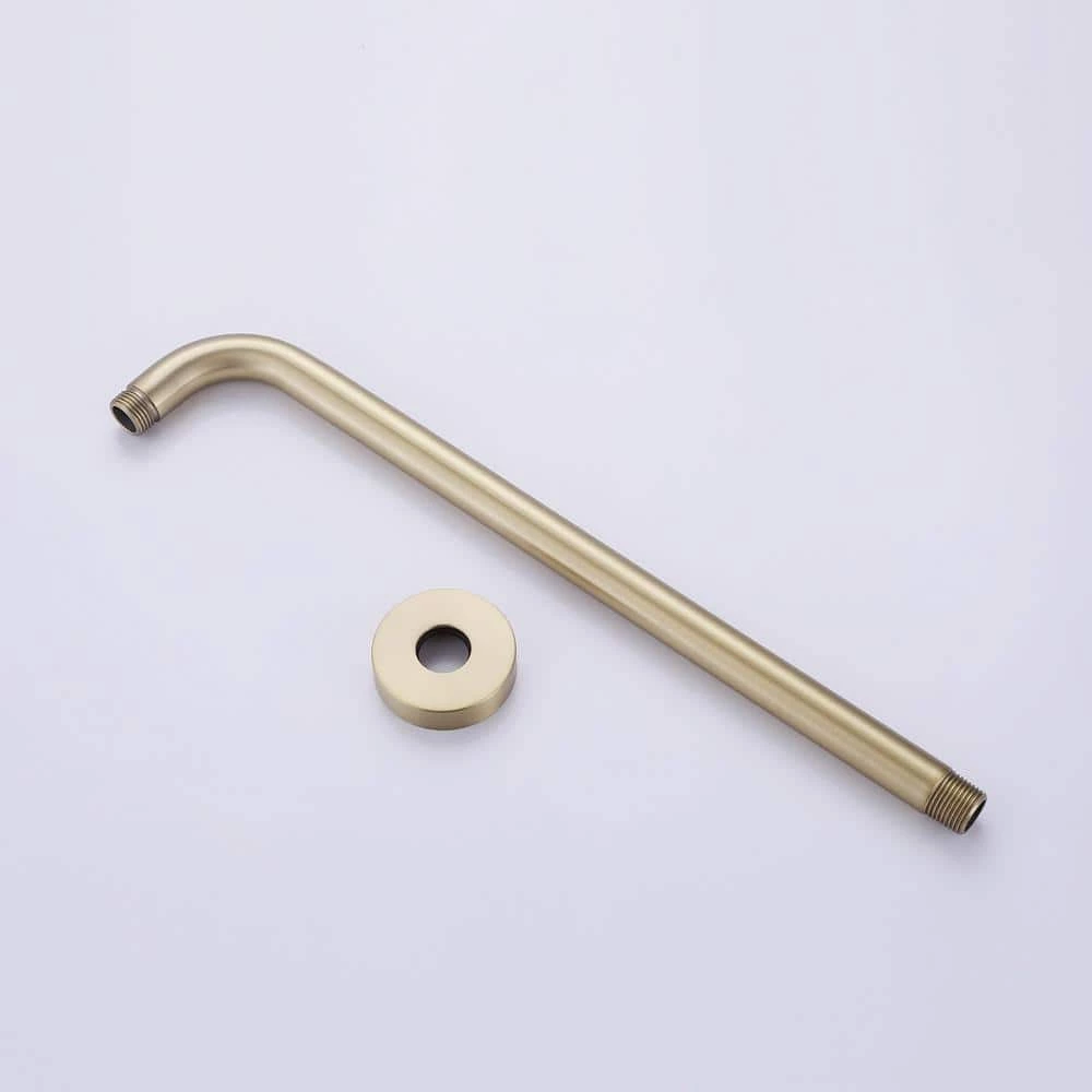 BWE 1-Handle 2-Spray Rain Shower Faucet and Hand Shower Combo Kit in Brushed Gold (Valve Included) 13 BWE 1-Handle 2-Spray Rain Shower Faucet and Hand Shower Combo Kit in Brushed Gold (Valve Included) - Image 13