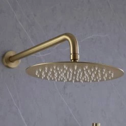 BWE 1-Handle 2-Spray Rain Shower Faucet and Hand Shower Combo Kit in Brushed Gold (Valve Included) 16 BWE 1-Handle 2-Spray Rain Shower Faucet and Hand Shower Combo Kit in Brushed Gold (Valve Included) -Bathroom Faucets Store brushed gold bwe shower faucets a 98002 bg a0 1000