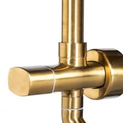 PULSE Showerspas Kauai III 6-Spray Patterns 2.5 GPM 8 in. Wall Mount Dual Shower Heads in Brushed Gold 12 PULSE Showerspas Kauai III 6-Spray Patterns 2.5 GPM 8 in. Wall Mount Dual Shower Heads in Brushed Gold -Bathroom Faucets Store brushed gold pulse showerspas dual shower heads 1011 iii bg 1f 1000