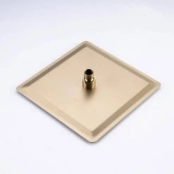 Rainlex 10 in. Shower Head Single-Handle 1-Spray Square High Pressure Shower Faucet in Brushed Gold (Valve Included) -Bathroom Faucets Store brushed gold rainlex shower faucets w93101lsj 10 4f 1000