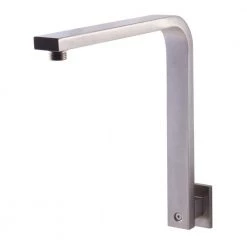 ALFI BRAND 12 in. Wall Mount Shower Arm in Brushed Nickel -Bathroom Faucets Store brushed nickel alfi brand shower arm extensions ab12gsw bn 4f 1000