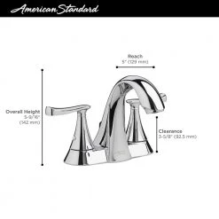 American Standard Chatfield 4 in. Centerset 2-Handle Bathroom Faucet in Brushed Nickel -Bathroom Faucets Store brushed nickel american standard centerset bathroom faucets 7413201 295 40 1000