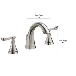 American Standard Chatfield 8 in. Widespread 2-Handle Bathroom Faucet in Brushed Nickel -Bathroom Faucets Store brushed nickel american standard widespread bathroom faucets 7413801 295 d4 1000