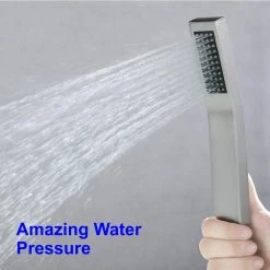 Aurora Decor Aca Single-Handle Wall Mount Roman Tub Faucet with Hand Shower in Brushed Nickel Ceramic Disc (Valve Included) -Bathroom Faucets Store brushed nickel aurora decor roman tub faucets ad 88020bn 4f 1000