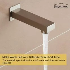 Boyel Living Shower System Wall Mounted with 12 in. Square Rainfall Shower head and Handheld Shower Head Set, Brushed Nickel 12 Boyel Living Shower System Wall Mounted with 12 in. Square Rainfall Shower head and Handheld Shower Head Set, Brushed Nickel -Bathroom Faucets Store brushed nickel boyel living dual shower heads ms bl a3803 2bn 66 1000