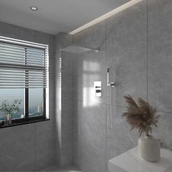 BWE Single Handle 2-Spray Square High Pressure Shower Faucet with 16" Shower Head in Brushed Nickel (Valve Included) -Bathroom Faucets Store brushed nickel bwe shower faucets a 95016 n a0 1000