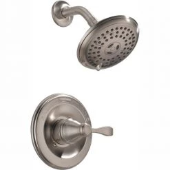 Delta Porter Single-Handle 3-Spray Shower Faucet in Brushed Nickel (Valve Included)