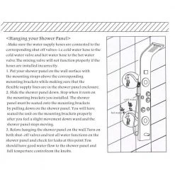 ELLO&ALLO 55 in. 6-Jet Shower Panel System with LED Rainfall Waterfall Shower Head Handshower and Tub Spout in Brushed Nickel -Bathroom Faucets Store brushed nickel ello allo shower towers 6025 f1 04 03 02 s04 76 1000