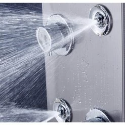 ELLO&ALLO 55 in. 6-Jet Shower Panel System with LED Rainfall Waterfall Shower Head Handshower and Tub Spout in Brushed Nickel -Bathroom Faucets Store brushed nickel ello allo shower towers 6025 f1 04 03 02 s04 fa 1000