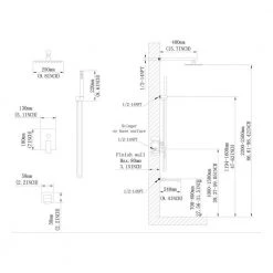 GIVING TREE Single-Handle 1-Spray Hand Shower Retractable Tub Faucet with 10 in. Wall Mount Rain Shower Heads in Brushed Nickel -Bathroom Faucets Store brushed nickel giving tree shower faucets xlhddotu0076 c3 1000