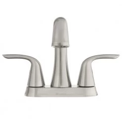 Glacier Bay Irena 4 in. Centerset 2-Handle Bathroom Faucet in Brushed Nickel -Bathroom Faucets Store brushed nickel glacier bay centerset bathroom faucets f51a1130bnv 40 1000