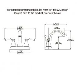 Glacier Bay Edgewood 4 in. Centerset 2-Handle High-Arc Bathroom Faucet in Brushed Nickel -Bathroom Faucets Store brushed nickel glacier bay centerset bathroom faucets hd65415w 6204 4f 1000