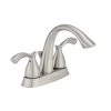 Glacier Bay Edgewood 4 in. Centerset 2-Handle High-Arc Bathroom Faucet in Brushed Nickel