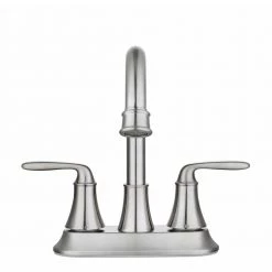 Glacier Bay Sadira 4 in. Centerset 2-Handle High-Arc Bathroom Faucet in Brushed Nickel -Bathroom Faucets Store brushed nickel glacier bay centerset bathroom faucets hd67513w 6004 c3 1000