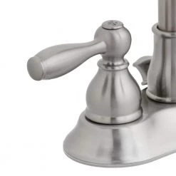 Glacier Bay Mandouri 4 in. Centerset 2-Handle LED High-Arc Bathroom Faucet in Brushed Nickel -Bathroom Faucets Store brushed nickel glacier bay centerset bathroom faucets hd67513w 6504 66 1000