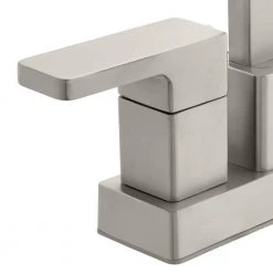 Glacier Bay Marx 4 in. Centerset 2-Handle High-Arc Bathroom Faucet in Brushed Nickel -Bathroom Faucets Store brushed nickel glacier bay centerset bathroom faucets hd67750w 6004 77 1000