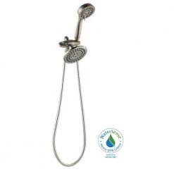 Glacier Bay 6-spray 5.5 in. Dual Shower Head and Handheld Shower Head in Brushed Nickel -Bathroom Faucets Store brushed nickel glacier bay dual shower heads hd58302 0304 c3 1000