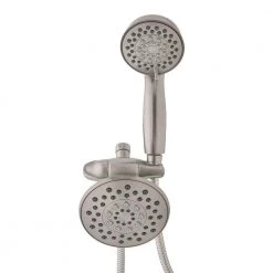 Glacier Bay 6-spray 5.51 in. Dual Shower Head and Handheld Shower Head in Brushed Nickel 11 Glacier Bay 6-spray 5.51 in. Dual Shower Head and Handheld Shower Head in Brushed Nickel -Bathroom Faucets Store brushed nickel glacier bay dual shower heads hd58302 0504 c3 1000