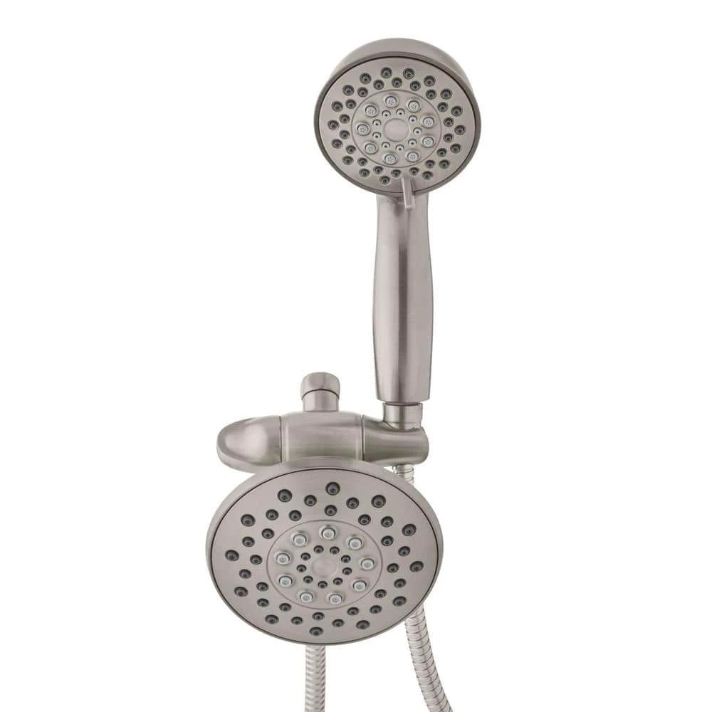 Glacier Bay 6-spray 5.51 in. Dual Shower Head and Handheld Shower Head in Brushed Nickel 5 Glacier Bay 6-spray 5.51 in. Dual Shower Head and Handheld Shower Head in Brushed Nickel - Image 5