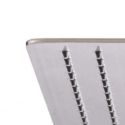 Glacier Bay Modern 1-Spray 12 in. Single Ceiling Mount Fixed Shower Head in Brushed Nickel -Bathroom Faucets Store brushed nickel glacier bay fixed shower heads hd54112 3204 1f 1000