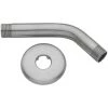 Glacier Bay 6 in. Shower Arm and Flange in Brushed Nickel