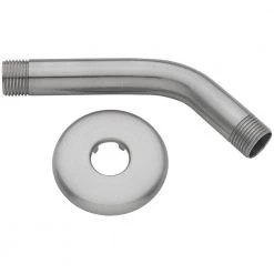 Glacier Bay 6 in. Shower Arm and Flange in Brushed Nickel