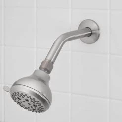 Glacier Bay 8 in. Shower Arm and Flange in Brushed Nickel -Bathroom Faucets Store brushed nickel glacier bay shower arm extensions 3075 505 31 1000