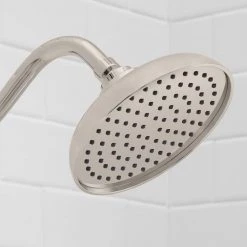 Glacier Bay 9 in. Curved Shower Arm with Flange in Brushed Nickel -Bathroom Faucets Store brushed nickel glacier bay shower arm extensions hd59302 6204 1d 1000