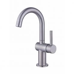 Glacier Bay Dorind Single Hole Single-Handle High-Arc Bathroom Faucet in Brushed Nickel -Bathroom Faucets Store brushed nickel glacier bay single hole bathroom faucets hd67108w 6004 4f 1000