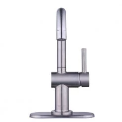 Glacier Bay Dorind Single Hole Single-Handle High-Arc Bathroom Faucet in Brushed Nickel -Bathroom Faucets Store brushed nickel glacier bay single hole bathroom faucets hd67108w 6004 c3 1000