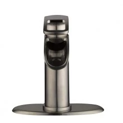 Glacier Bay Kiso Single Hole Single-Handle Low-Arc Bathroom Faucet in Brushed Nickel -Bathroom Faucets Store brushed nickel glacier bay single hole bathroom faucets hd67733w 6004 1f 1000