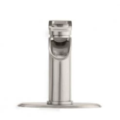 Glacier Bay Kiso Single Hole Single-Handle Low-Arc Bathroom Faucet in Brushed Nickel -Bathroom Faucets Store brushed nickel glacier bay single hole bathroom faucets hd67733w 6004 4f 1000