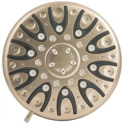 Glacier Bay 6-Spray Wall Bar Raincan Showerhead with 6-Spray Handshower in Brushed Nickel -Bathroom Faucets Store brushed nickel glacier bay wall bar shower kits 8654252hc 4f 1000