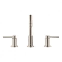 Glacier Bay Dorind 8 in. Widespread 2-Handle High-Arc Bathroom Faucet in Brushed Nickel -Bathroom Faucets Store brushed nickel glacier bay widespread bathroom faucets hd67111w 6004 1d 1000
