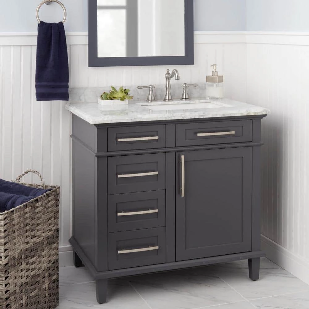 Glacier Bay Lyndhurst 8 in. Widespread 2-Handle High-Arc Bathroom Faucet in Brushed Nickel 2 Glacier Bay Lyndhurst 8 in. Widespread 2-Handle High-Arc Bathroom Faucet in Brushed Nickel - Image 2