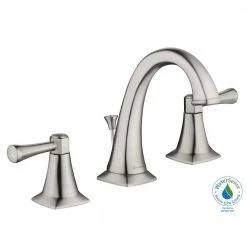 Glacier Bay Stillmore 8 in. Widespread 2-Handle High-Arc Bathroom Faucet in Brushed Nickel -Bathroom Faucets Store brushed nickel glacier bay widespread bathroom faucets hd67615w 6004 77 1000