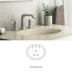 KOHLER Ashan 8 in. Widespread 2-Handle Bathroom Faucet in Vibrant Brushed Nickel -Bathroom Faucets Store brushed nickel kohler widespread bathroom faucets k r27138 4d bn 4f 1000