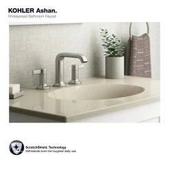 KOHLER Ashan 8 in. Widespread 2-Handle Bathroom Faucet in Vibrant Brushed Nickel -Bathroom Faucets Store brushed nickel kohler widespread bathroom faucets k r27138 4d bn 77 1000