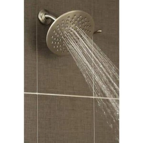 MOEN Velocity 2-Spray 8 in. Single Wall Mount Fixed Adjustable Spray Shower Head in Brushed Nickel 4 MOEN Velocity 2-Spray 8 in. Single Wall Mount Fixed Adjustable Spray Shower Head in Brushed Nickel - Image 4