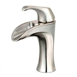 Pfister Brea 4 in. Centerset Single-Handle Bathroom Faucet in Brushed Nickel -Bathroom Faucets Store brushed nickel pfister centerset bathroom faucets lf 042 brkk 66 1000