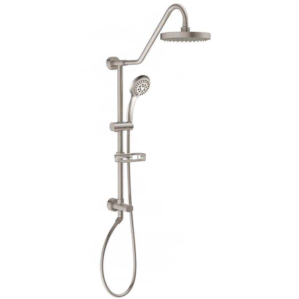 PULSE Showerspas 6-spray 8 in. Dual Shower Head and Handheld Shower Head with Low Flow in Brushed Nickel 1 PULSE Showerspas 6-spray 8 in. Dual Shower Head and Handheld Shower Head with Low Flow in Brushed Nickel