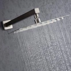 Rainlex Oval Single-Handle 1-Spray Pressure Balance Shower Faucet with Shower Head in Brushed Nickel (Valve Included) -Bathroom Faucets Store brushed nickel rainlex shower faucets w97202bn 12 1f 1000