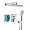 Rainlex Oval Single-Handle 1-Spray Pressure Balance Shower Faucet with Shower Head in Brushed Nickel (Valve Included)