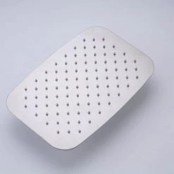 Rainlex Single-Handle 3-Spray Square Waterfall Spout High Pressure Tub and Shower Faucet in Brushed Nickel (Valve Included) -Bathroom Faucets Store brushed nickel rainlex shower faucets w97203bn 12 76 1000